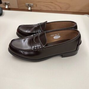 Women's Brown Leather Loafers Sz 8